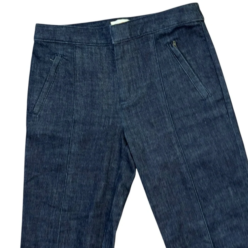 Tory Burch Navy Blue Straight Leg Denim Slacks Jeans Women’s 24 Preppy Old Money